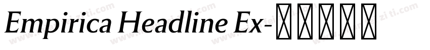 Empirica Headline Ex字体转换